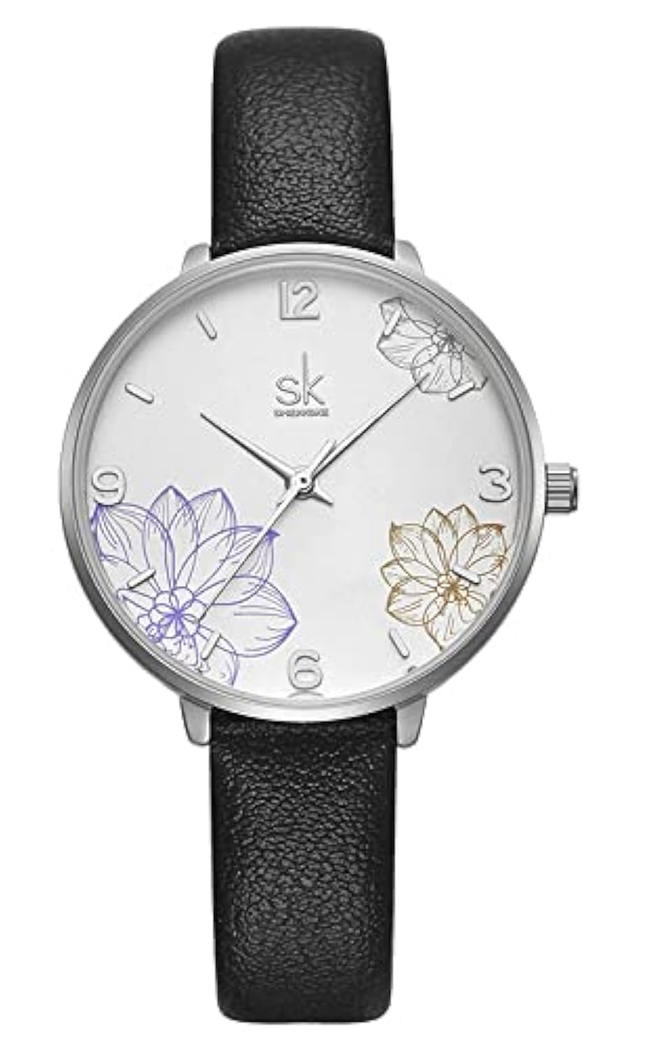 SHENGKE Simplicity Creative Floral Dial Ladies Ultra Thin Business Watch for Women (B09FK9DK1N) Amazon Price History, Amazon Price Tracker