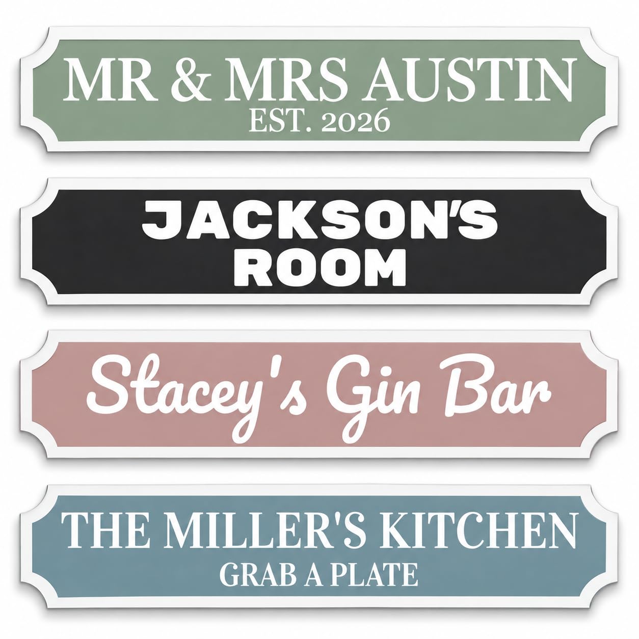 Personalised Acrylic Sign | Custom Shed, Garden, Home Bar & Door Family Sign | Personalised Name Plaque | 4mm Acrylic | Indoor & Outdoor | Choice of Colours & Fonts