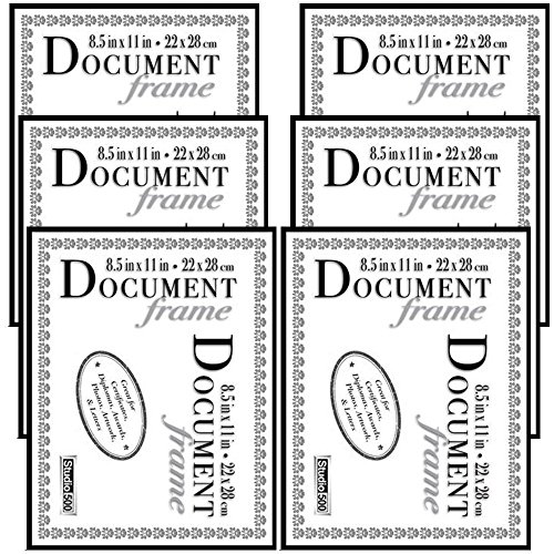 Studio 500 Slim Document Photo Frame, Black #TOP12