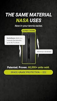 RTP Tennis Racket Vibration Dampener - ShockSorb Original or Ultrasoft V3