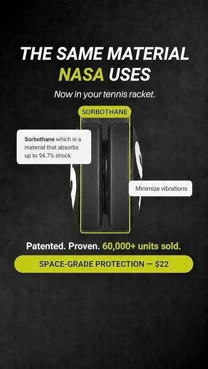 RTP Tennis Racket Vibration Dampener - ShockSorb Original or Ultrasoft V3