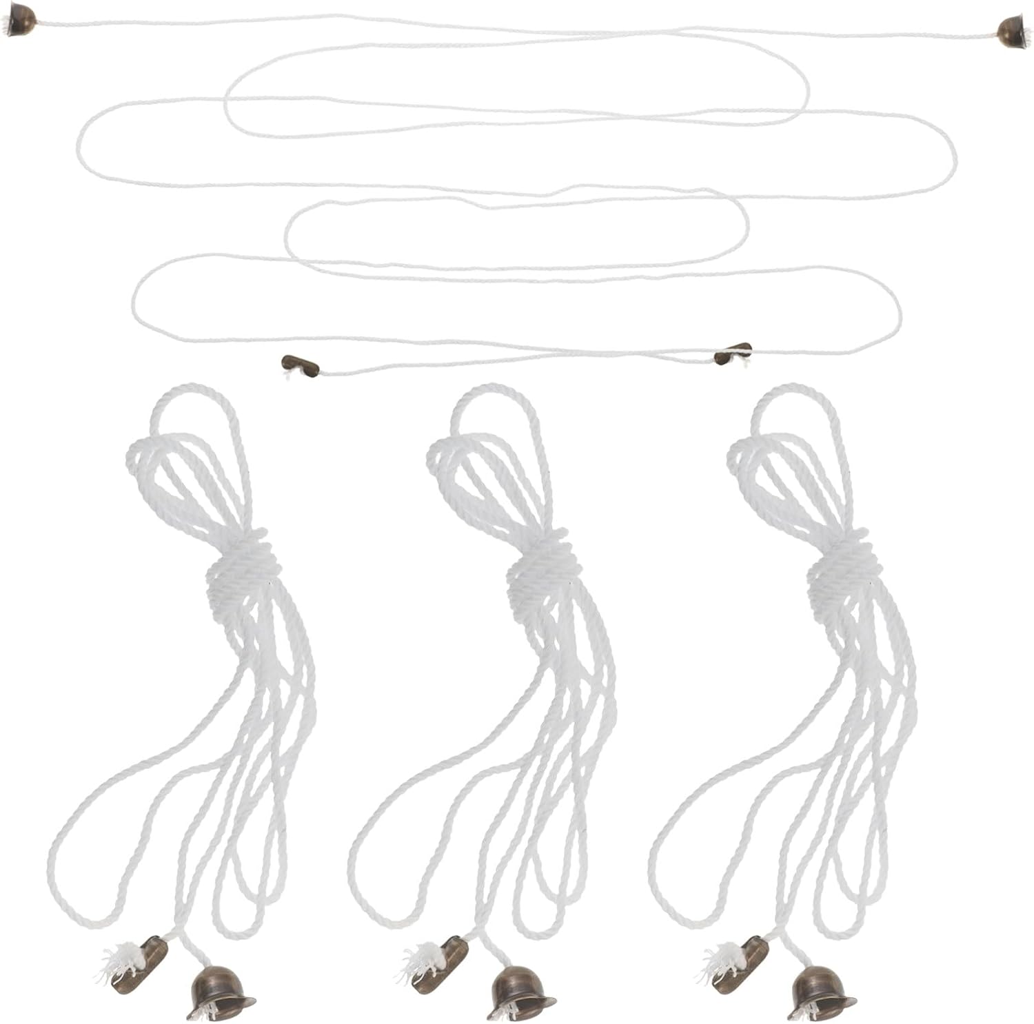 Alipis 5pcs Ceiling Fan Pull Chain Extension Cord, Light Switch Pull Cord Handle Replacement for Ceiling Light Fixtures, Bathroom Switch Accessory, Copper Color