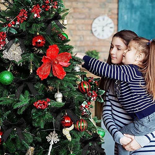 Liuyaxi Black Burlap Wired Ribbon, 1-1/2" X Continuous 10 Yard, Solid Wired Edge Ribbon For Crafts,Gift Wrapping,Big Bow,Wreath,Tree Decoration,Outdoor Decoration #TOP6