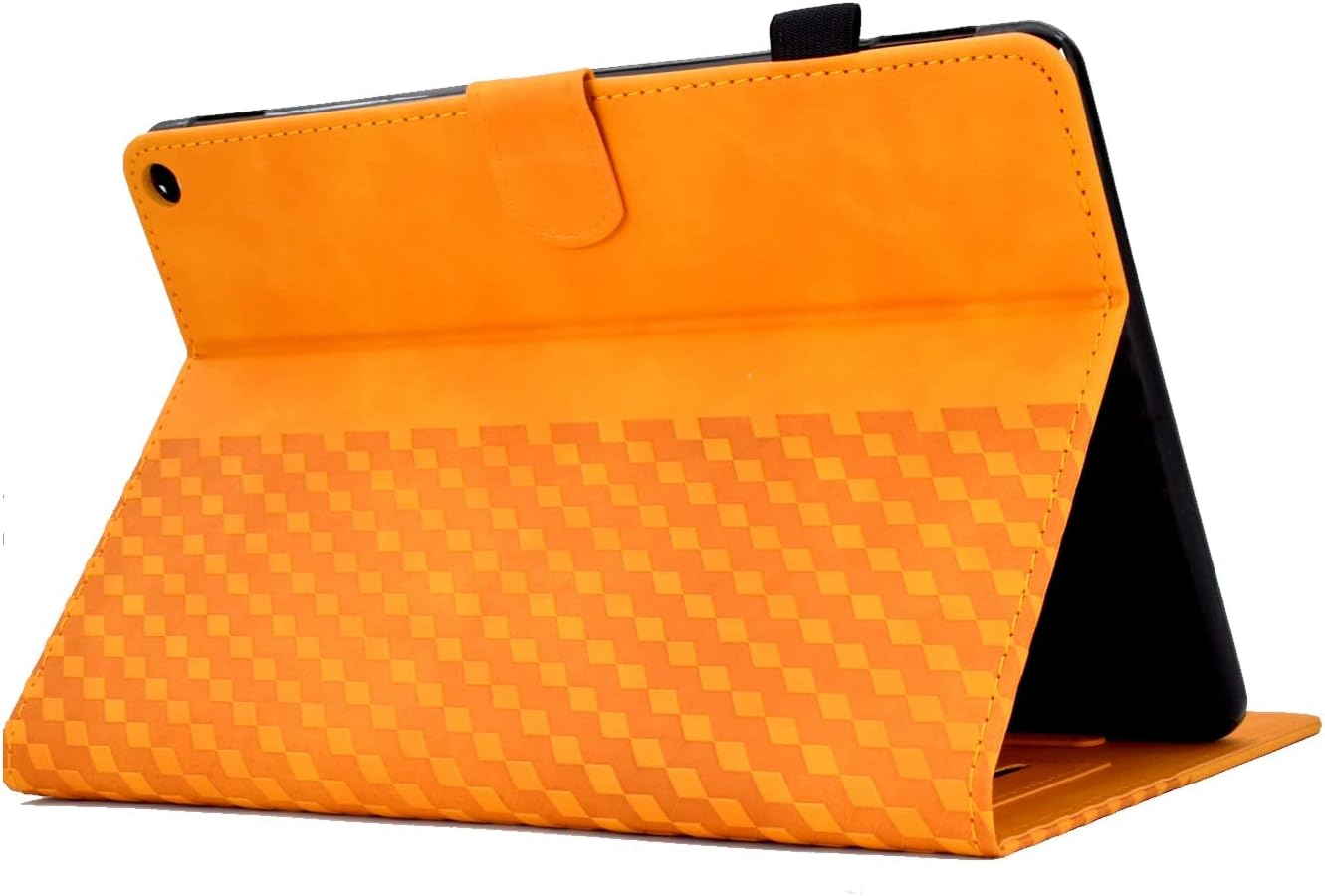 Tablet Protection Premium Leather Case Compatible with Kindle Fire HD8 8inch 2020 Tablet,Smart Magnetic Flip Fold Stand Case Protective Case Cover with Auto Wake Sleep tablet accessory(Orange) image 5