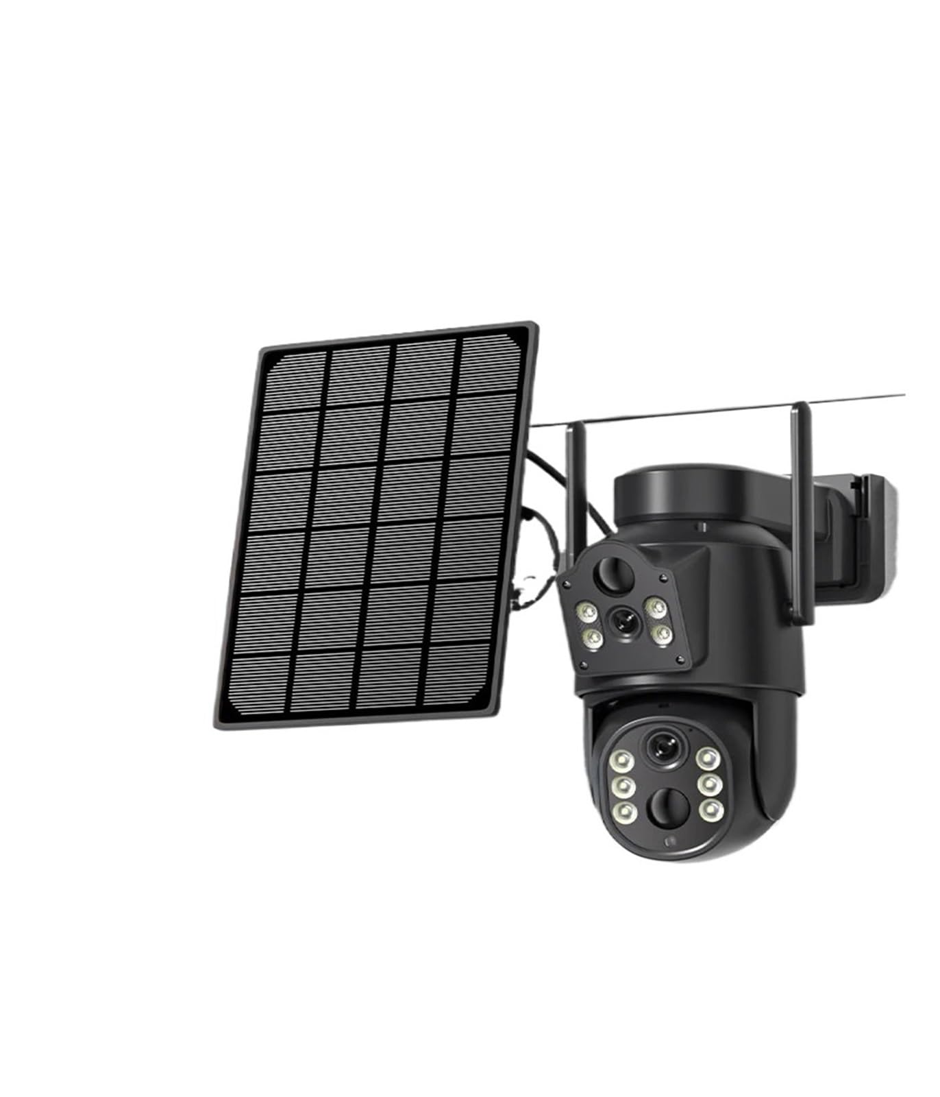 Caméra WiFi PTZ Solaire à Double Objectif 8MP 4K