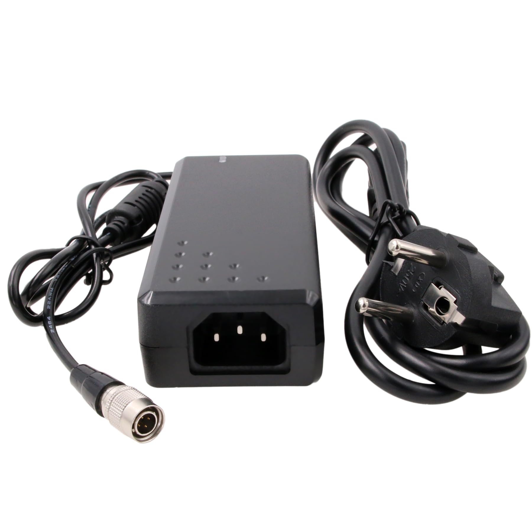 HangTon Hirose 4 Pin Power Supply Adapter for Sound Devices MixPre-10II 788T 744T 702 688 633, Zoom F8 F8n Pro, ZAXCOM Nova Deva24, Wisycom Mixer Recorder, 12V 4A 48W