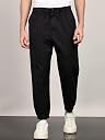 Alan Jones Men’s Cargo Jogger Pants | Regular Fit Tapered Joggers with Elastic Waist & Hems | Cotton Stretch Utility Pocket Track Pants | Casual Everyday Wear (Black_2XL) gallery image