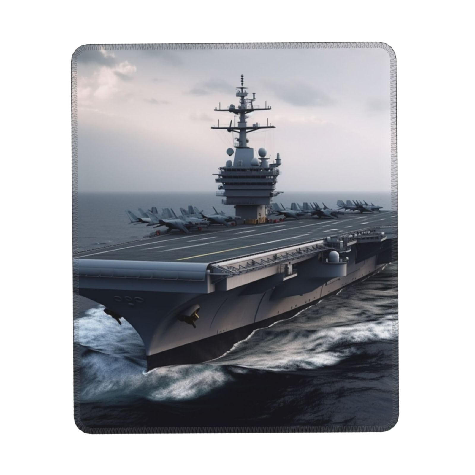Square Mouse Pad Aircraft Carrier Custom Mouse Mat Non-Slip Rubber Base 8.3 x 10.3 in Computer Mouse Pads for Wireless Mouse Laptop Office Desk Accessories Mousepad