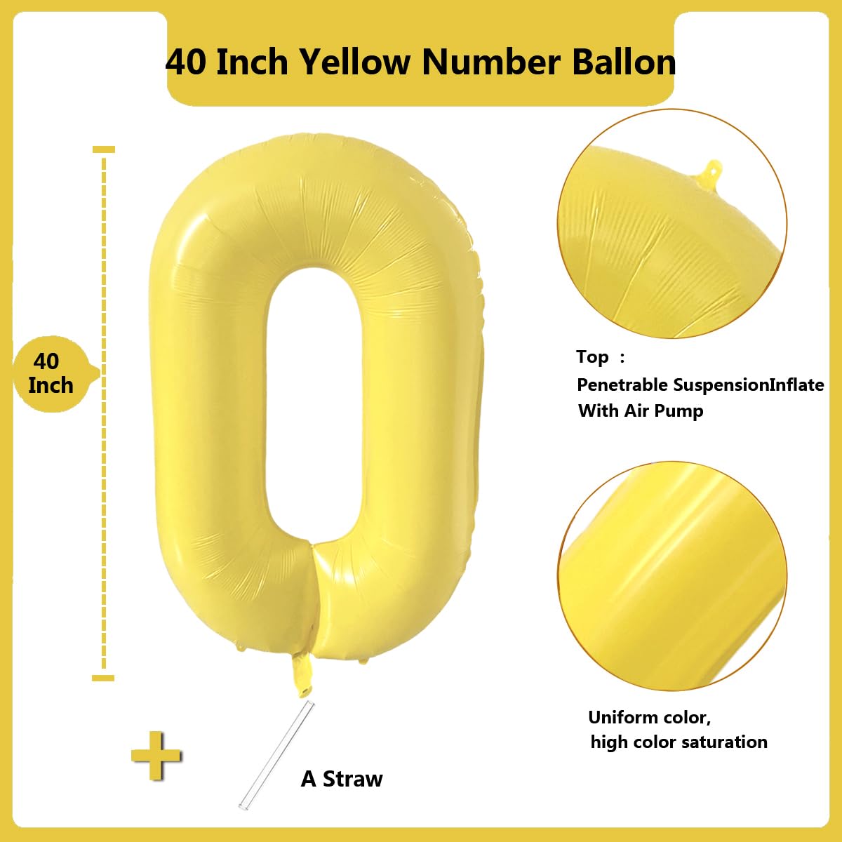 Red 0 balloon 40 Inch Giant Helium Foil Number 0 to 9 Red Balloon Birthday Wedding Party Digital Decorations (Number 0) — view 432