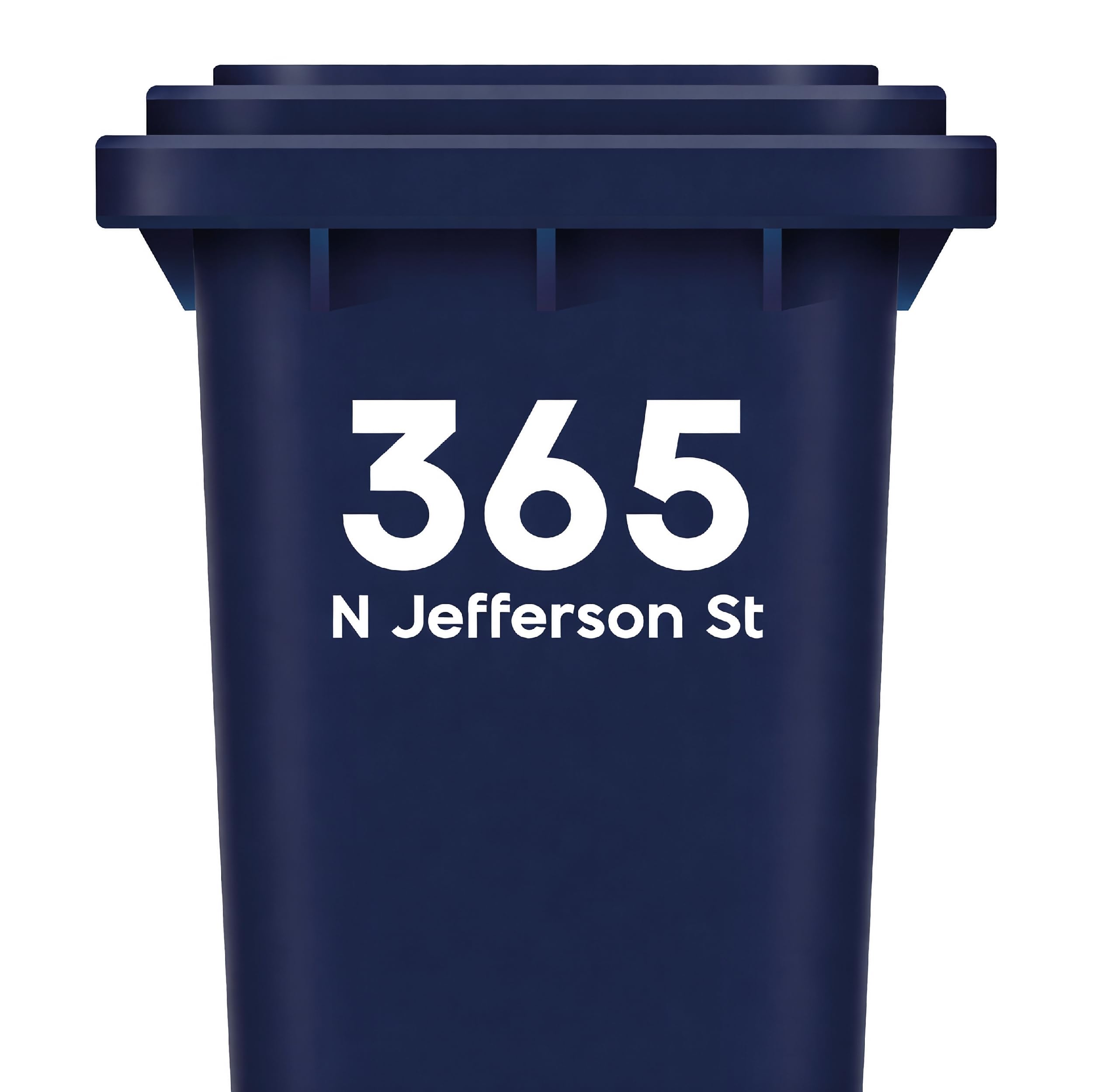 Amazon.com: Personalized Numbers Trash Can Stickers – Waterproof