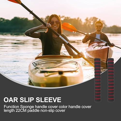 Vista 23 de BESPORTBLE 3 pares remos no cubierta negro asas kayak accesorios ciclismo kayak paddle Grips