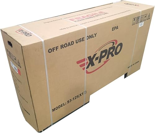 Miniatura 6 de X-PRO X17 125cc Dirt Bike con transmisión automática, arranque eléctrico, neumáticos grandes de 17"14" (negro)