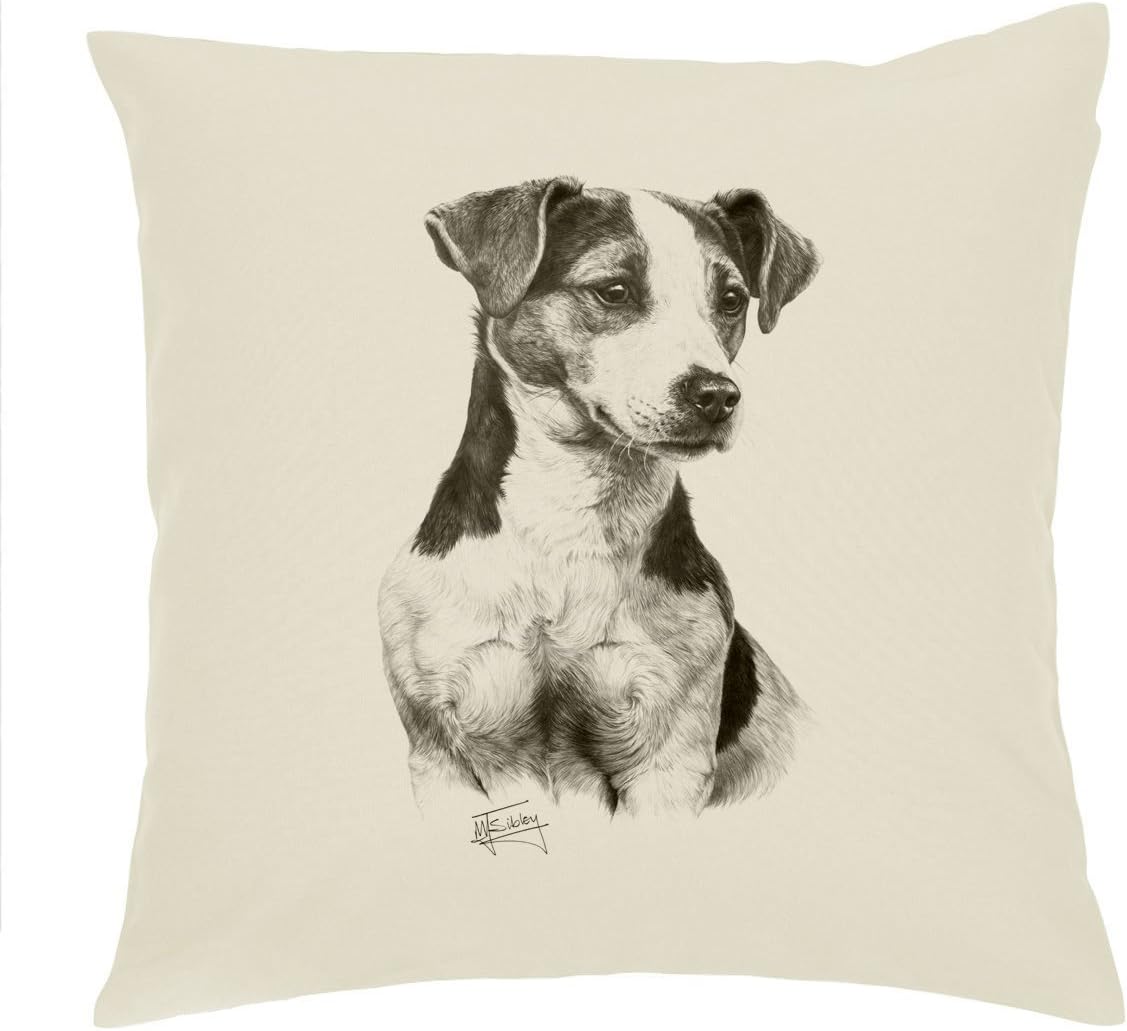 Jack Russell Dog Cushion Cover Pillow 18'' Mike Sibley Design