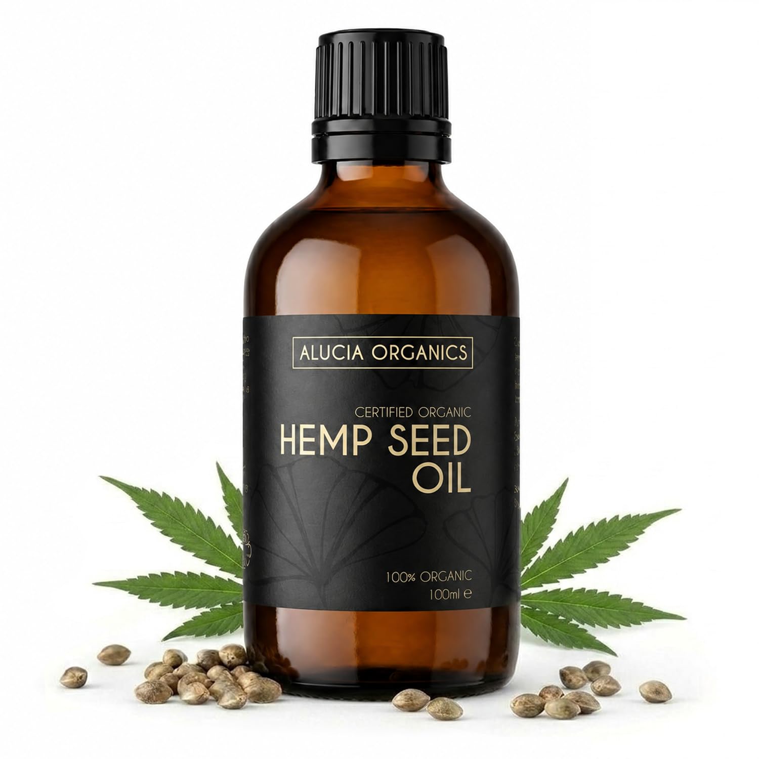 Alucia Organics Hanfsamenöl 100 ml Bio Kaltgepresst Vegan