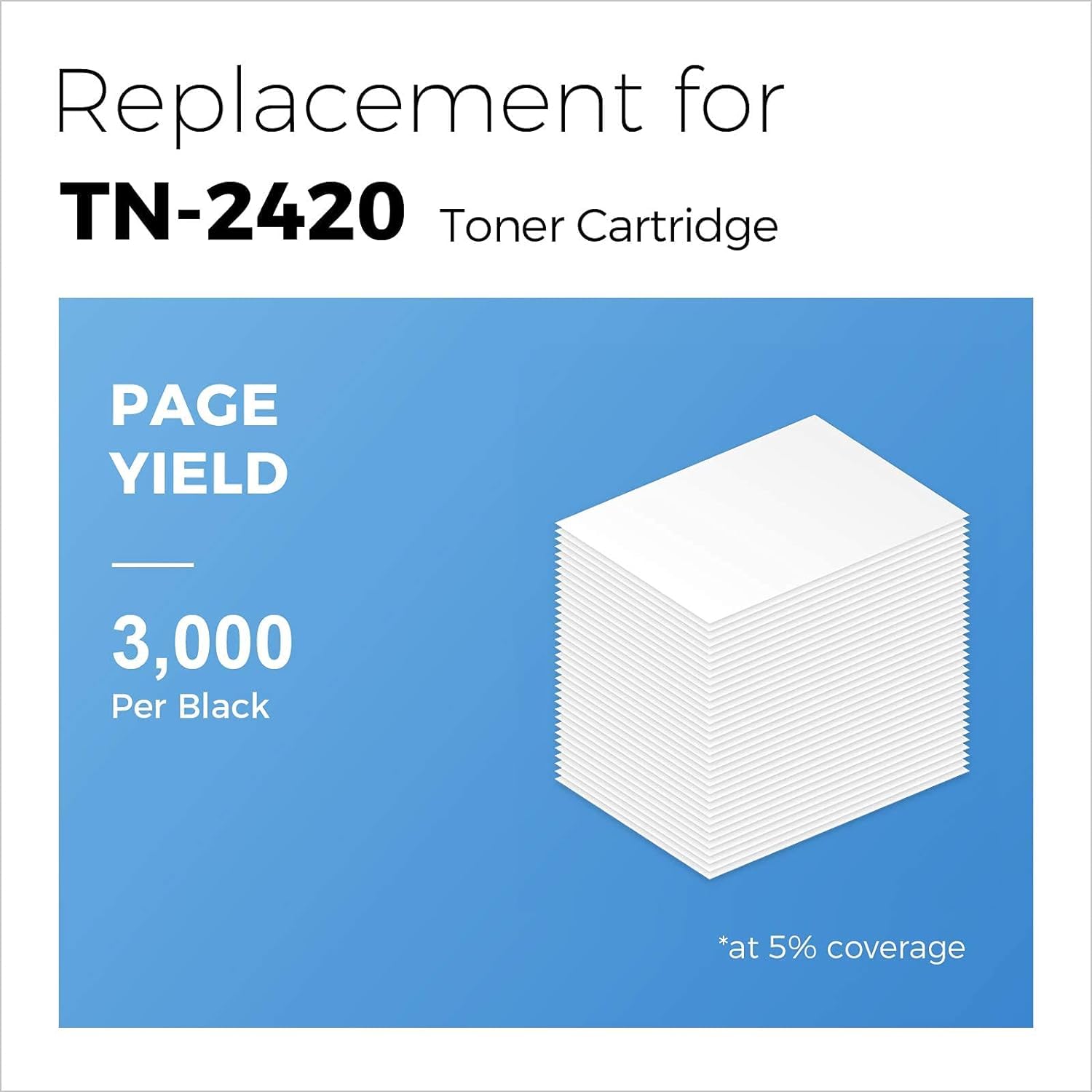 MYCARTRIDGE TN2420 Cartuccia Toner Compatibili per Brother TN 2420 TN-2420 TN2410 per Brother MFC L2710DW L2710DN MFC-L2710DW MFC-L2710DN HL-L2350DW HL-L2310D MFC-L2750DW DCP-L2510D (2 Nero)