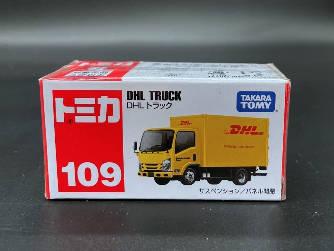 Amazon.co.jp: トミカ TOMICA 赤箱 No.109 DHL トラック 国際