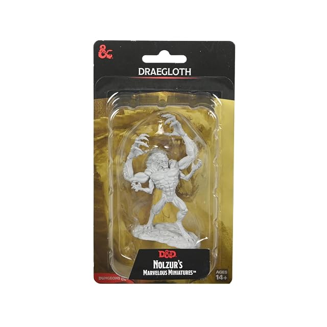 WizKids D&D Nolzur's Marvelous Miniatures: Draegloth Dungeons and Dragons Miniaturas sin pintar