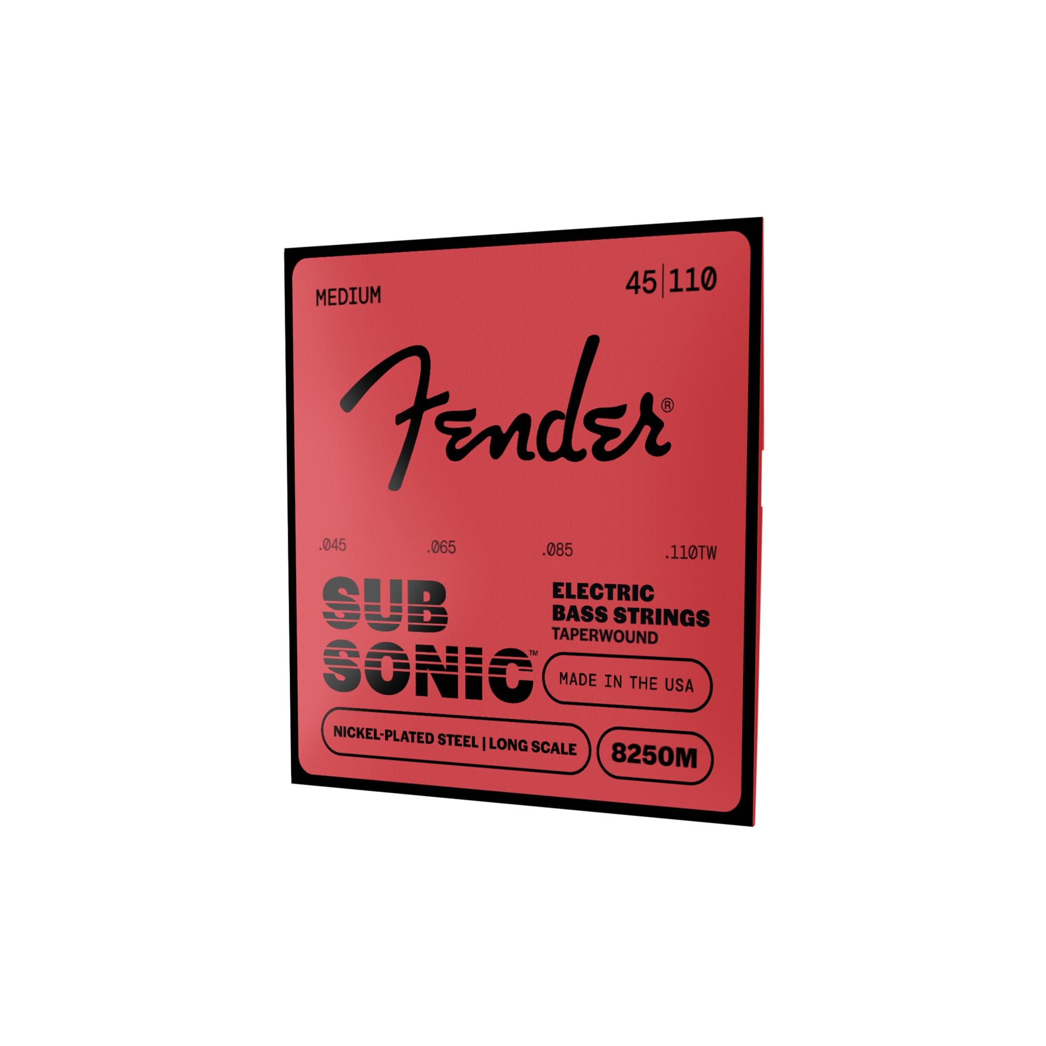 Fender® »SUPER 8250M NICKEL PLATED STEEL TAPERWOUND 4-STRING BASS« Corde per Bass - 040/110TW