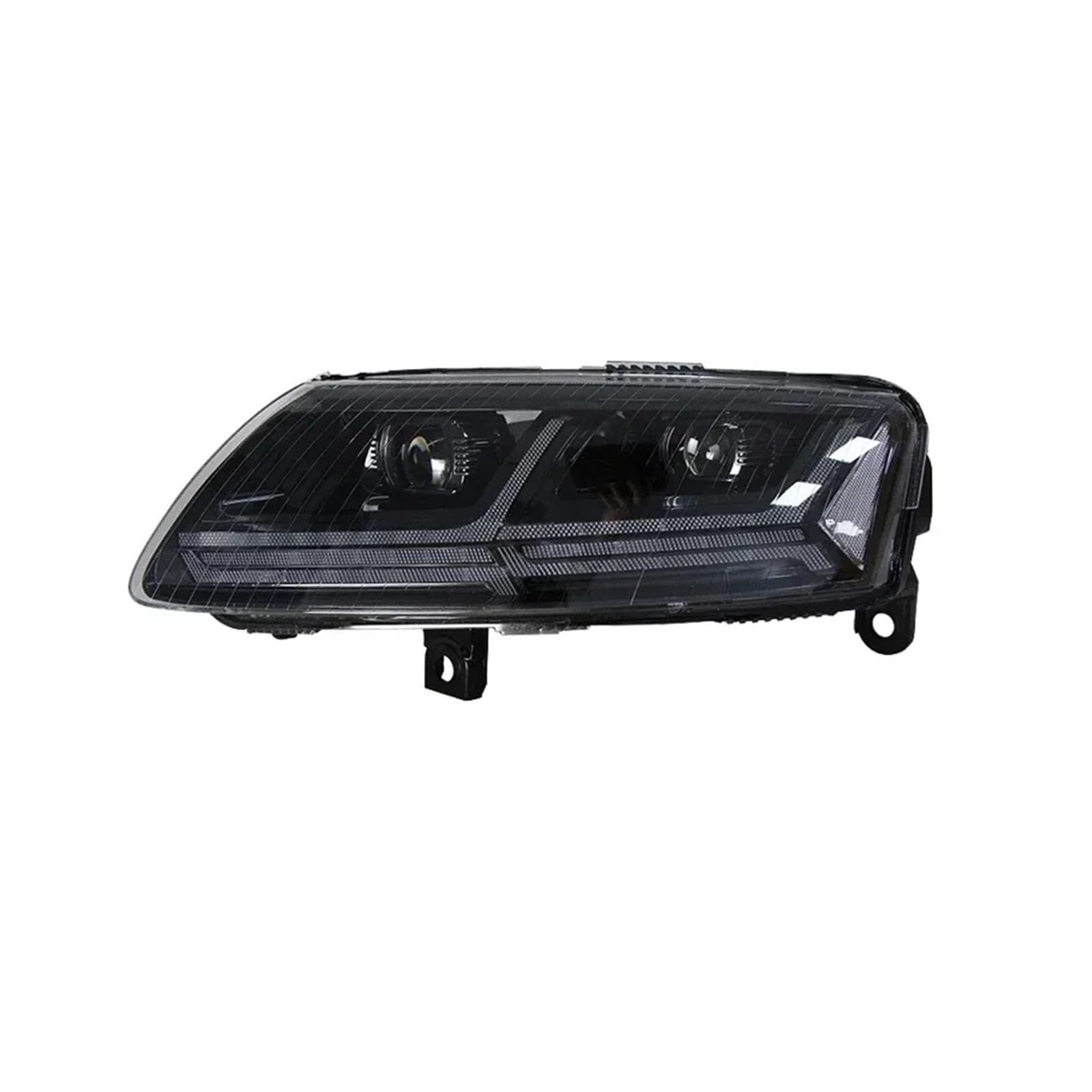 Coppia di fari anteriori compatibili con Audi A6L 2005-2012 con luci sequenziali.(1 set Silver,Xenon)