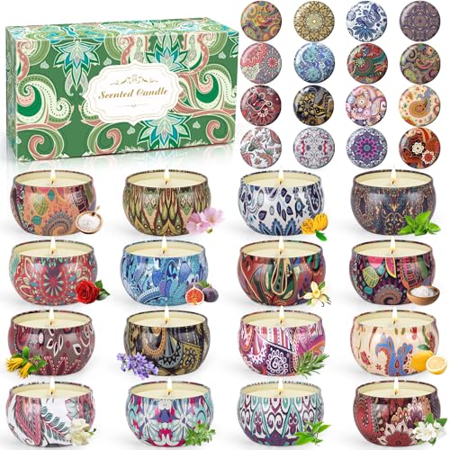 Duftkerzen Geschenkset, 16 Stück Weihnachten Duftkerzen Set Kleine...