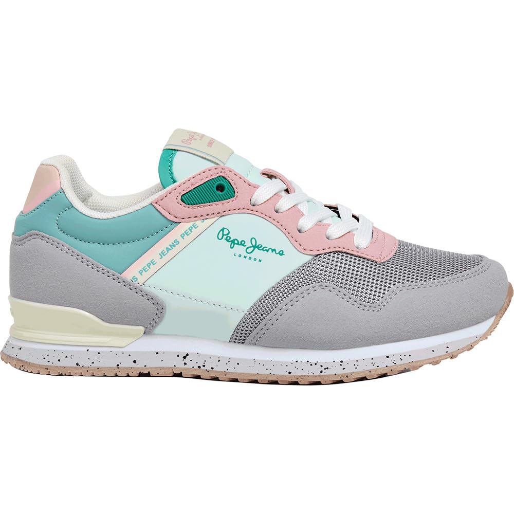 Pepe Jeans London Bubble G Sneak, Grey (Grey Dawn Grey), 13.5 UK