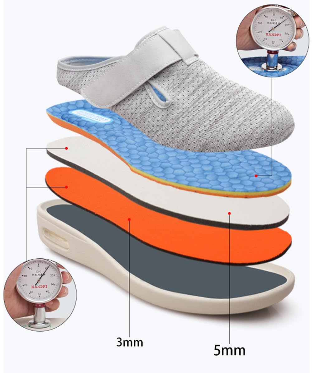DaoGeSir Scarpe Per Diabetiche Da Donna Pantofole Anziani Piedi Gonfiati Riabilitazione Postoperatoria Scarpe Calzatura Sanitaria Stretch Uomo Scarpa Ortopedica Pollice Valgo Calzature