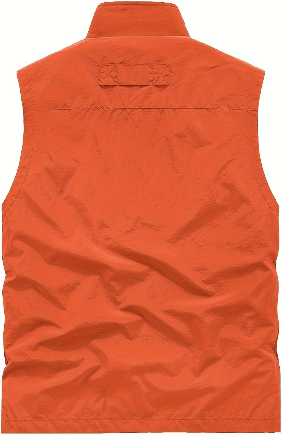 Men's Outdoor Utility Vest, Navy Blue, Multiple Zippered Pockets, Stand Collar - Image 2