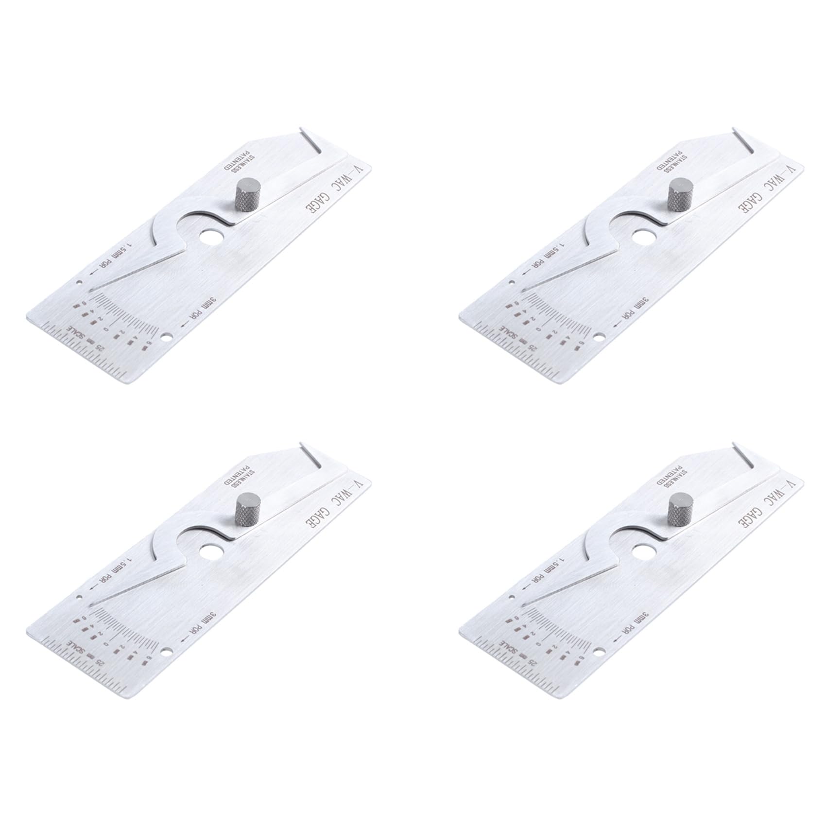 Jnchdghwa As Shown 4X V- Biting Edge Welding Gauge Welder Welding Inspect Metric Single Weld Gage