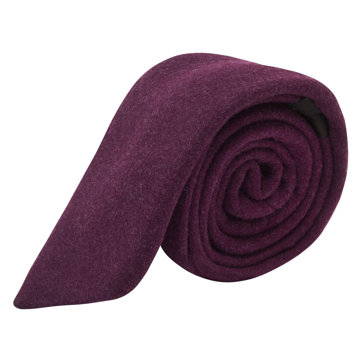 King & Priory Dark Burgundy Donegal Tweed Tie