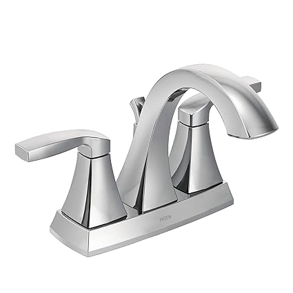 Moen Voss Two-Handle High Arc Bathroom Faucet, Chrome (6901)