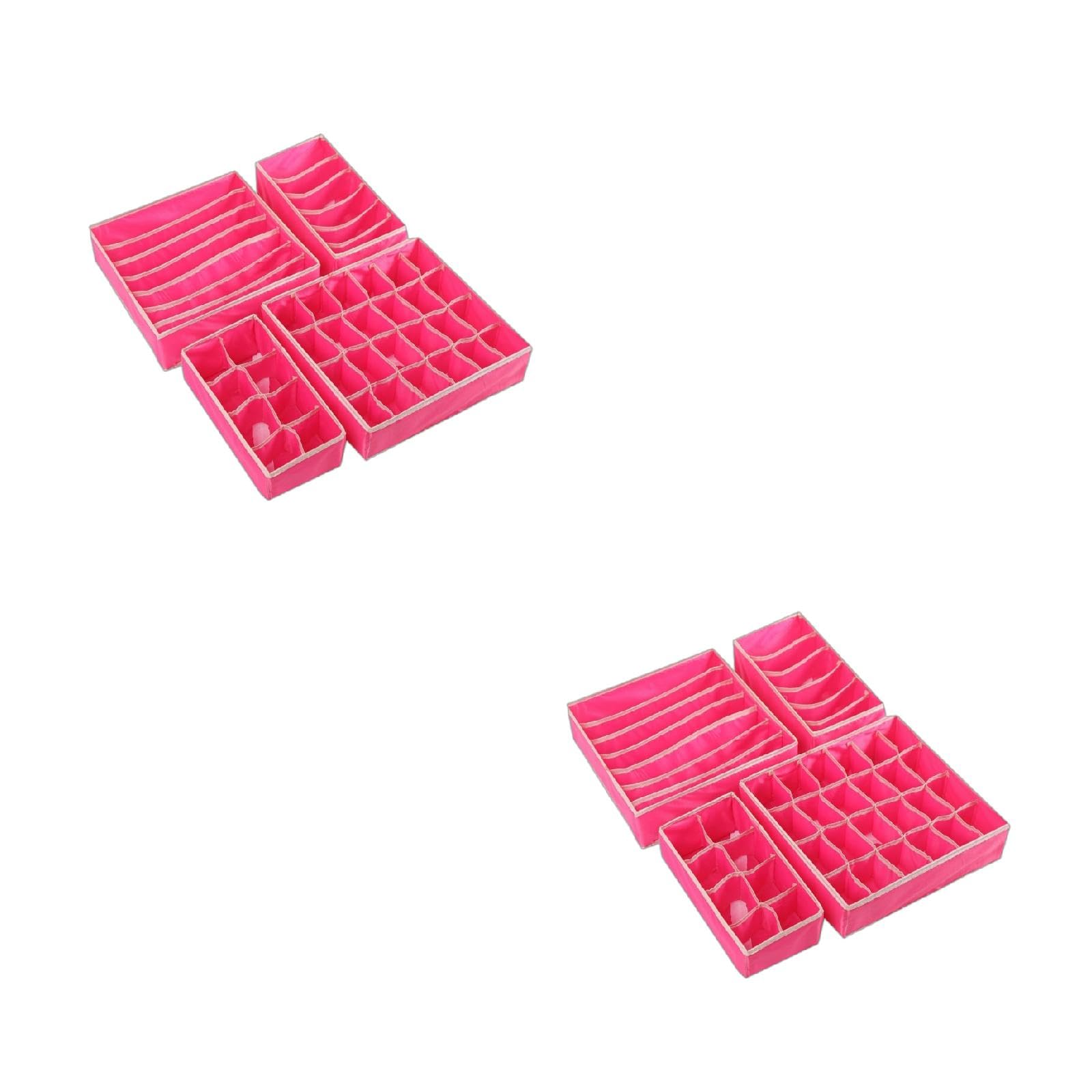 Boîtes de rangement pour sous-vêtements et chaussettes : lot de 4 séparateurs de tiroir