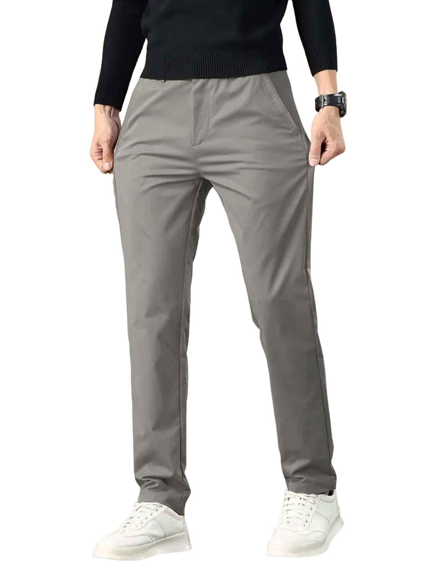 lymio Men's Regular Casual Pants-picture-49