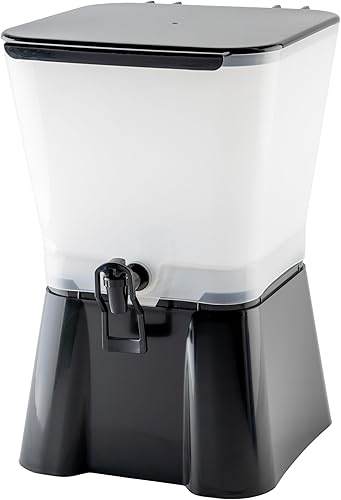 Winco Dispensador de bebidas cuadrado de 3 galones