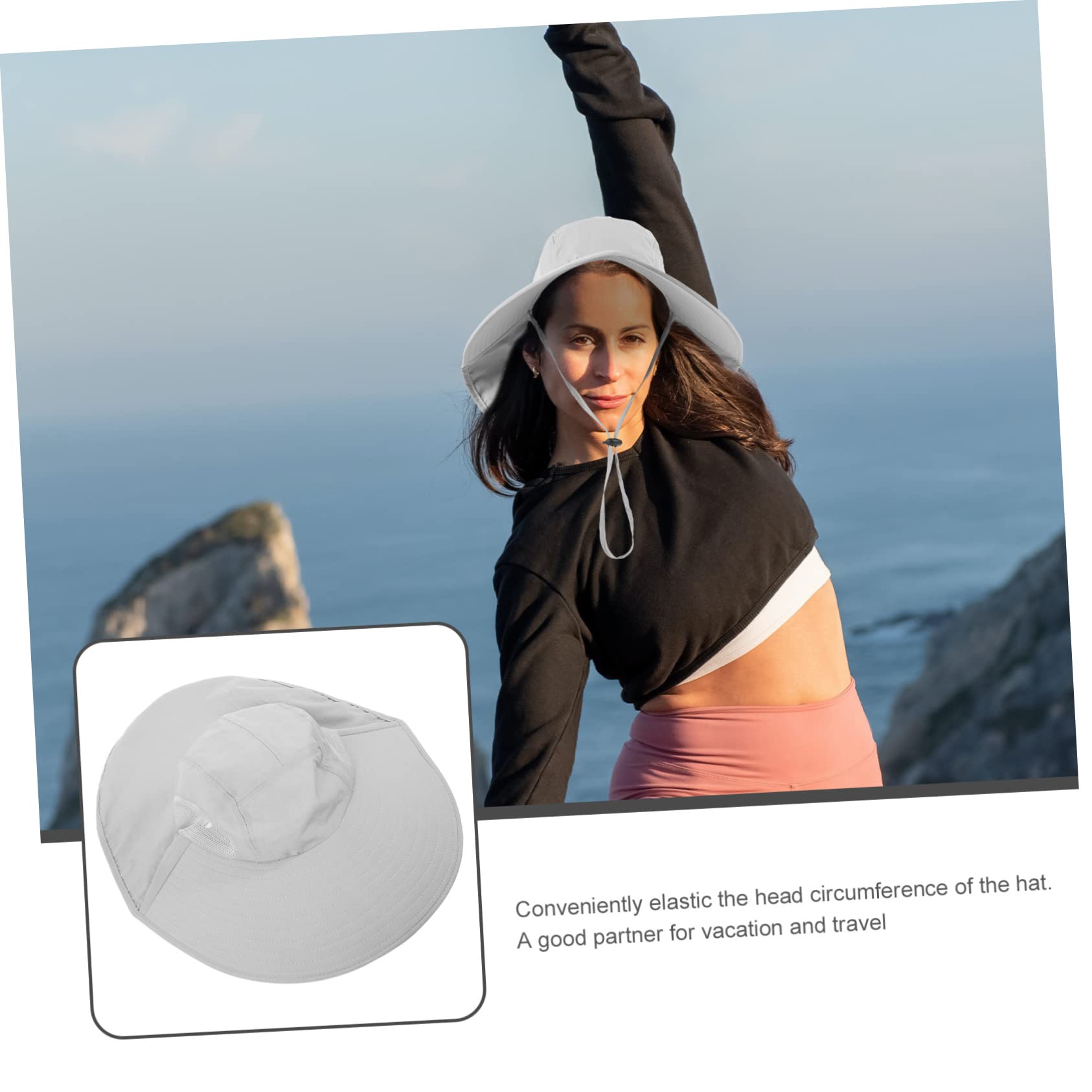 BESPORTBLE 3 Pièces Chapeau De Pêcheur Chapeaux De Soleil en Plein Air pour Les Femmes Chapeaux D'Été pour Hommes Chapeau De Visière pour Les Femmes Chapeau De Visière De Plage Casquette De