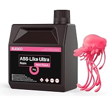 ELEGOO ABS-Like Ultra Resin Neon-Peach 2000g | Extra Strength and Toughness, Compatible with MSLA/DLP/LCD Resin 3D Printer, Perfect 3D Printer Resin for Tool Application