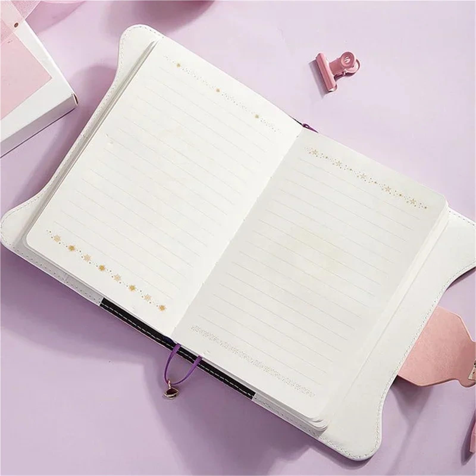 A5 Retro Passwort Notebook mit Schloss Zeitschriften Verdicken Hand Ledger Handbuch Student Notizblock Tagebuch Bindemittel Schreibwaren Verschließbares Tagebuch(Purple)