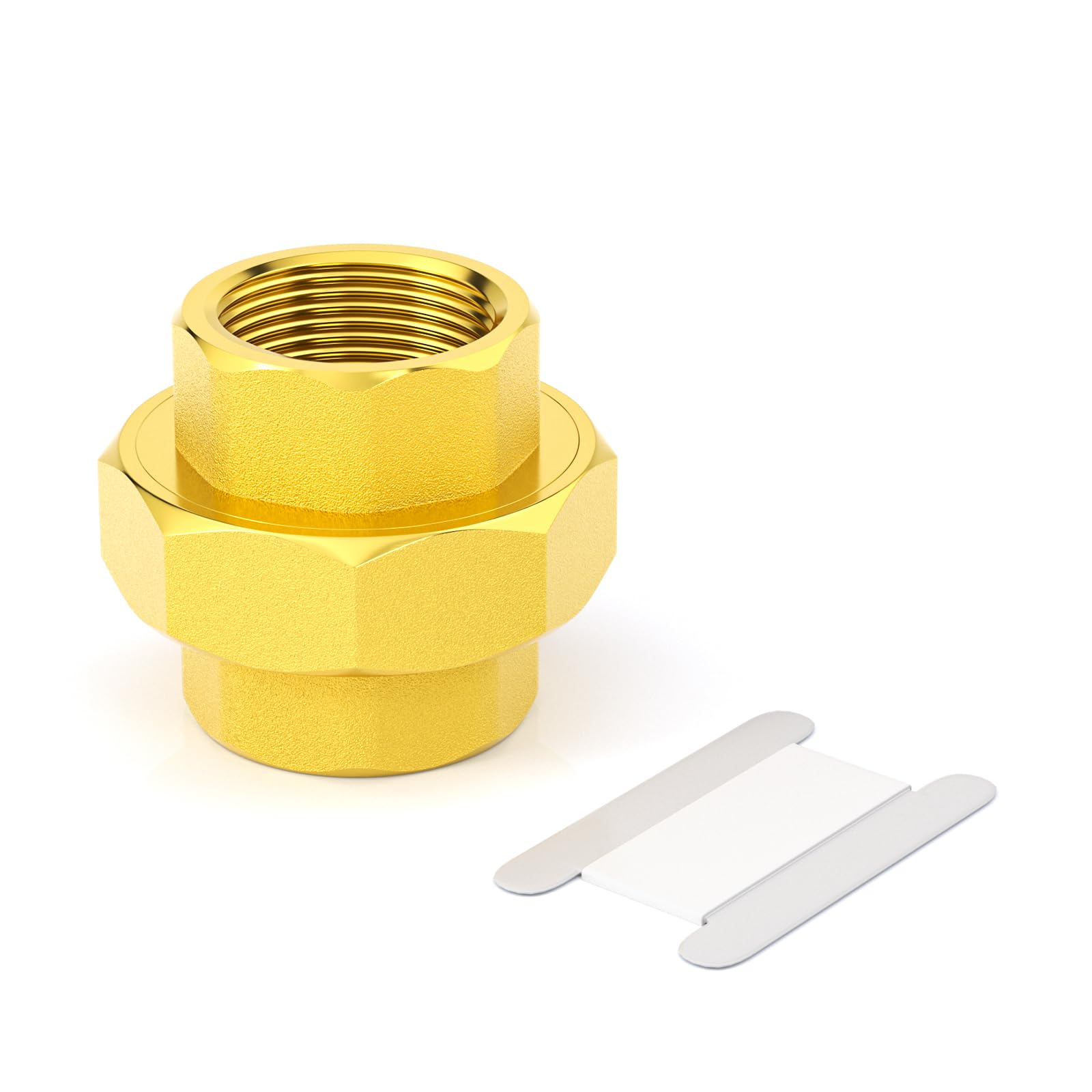 Gasher 1 pieces laiton Pipe Fitting, raccord union laiton 1" femelle Pipe Fitting, pour connecter et rallonger