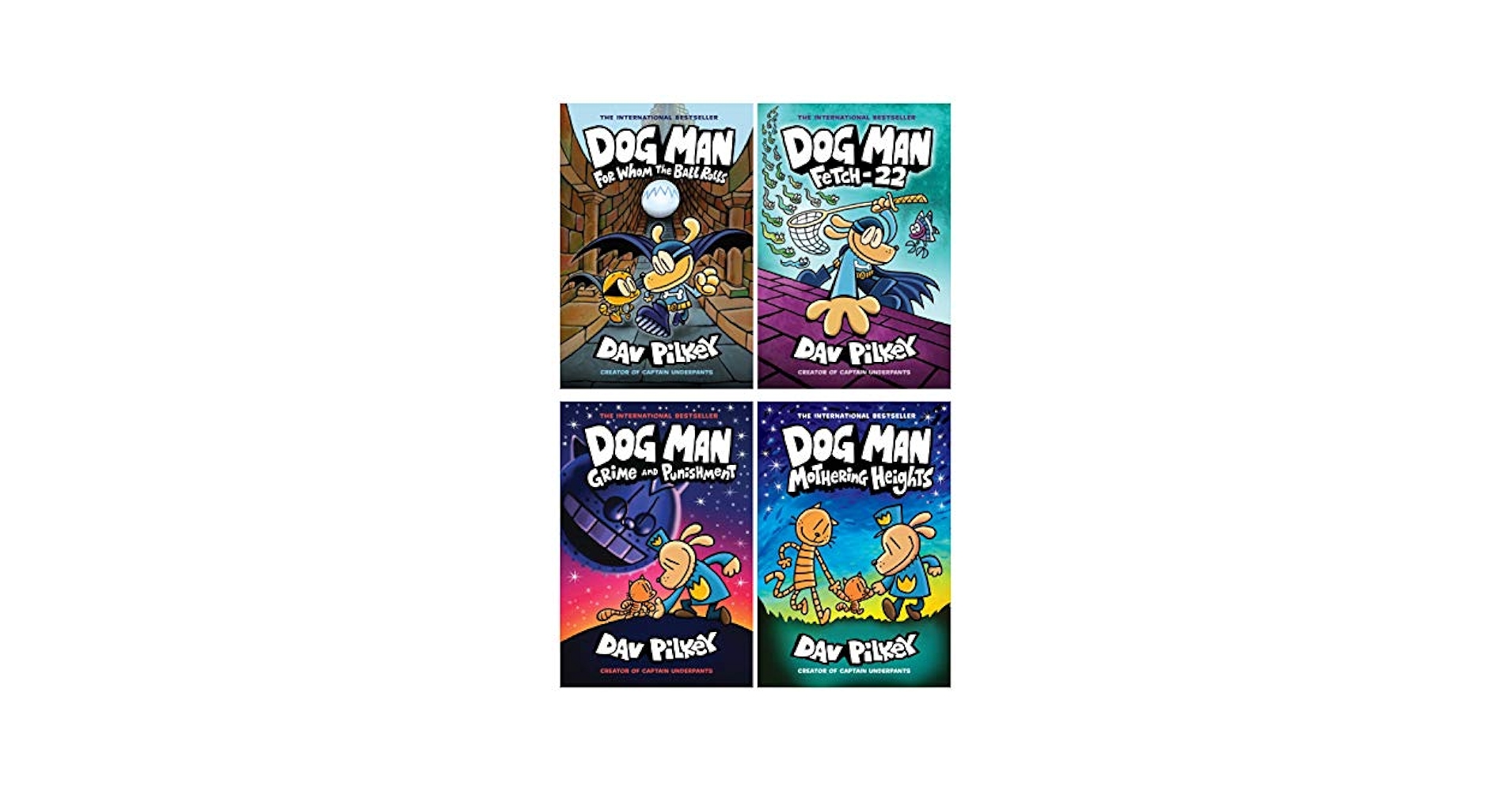 Dog Man 10巻セット Dav Pilkey Dav Pilkey's Dog Man Series: 10-Book Set (Mothering Heights