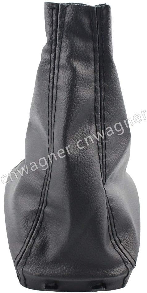 Car Shift Gear Knob Cover Real Leather for SAAB 9-3 2003 2004 2005 2006 2007 2008-2012 (A 6 Speed)