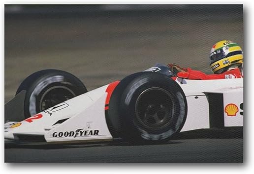 Amazon Co Jp Ayrton Sennaアイルトン セナ写真かっこいいポスター キャンバス 壁アートホーム バスルーム 寝室 オフィス装飾 プリント芸術作品 インテリア16x24inch 40x60cm ホーム キッチン