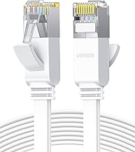 UGREEN Ethernet Cable 10M, Flat RJ45 LAN Gigabit CAT 6 Network Cable, Pure Copper Core High-Speed 1000Mbps for 250Mhz/s Pa…