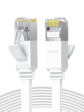 UGREEN Ethernet Cable 10M, Flat RJ45 LAN Gigabit Cat 6 Internet Cable