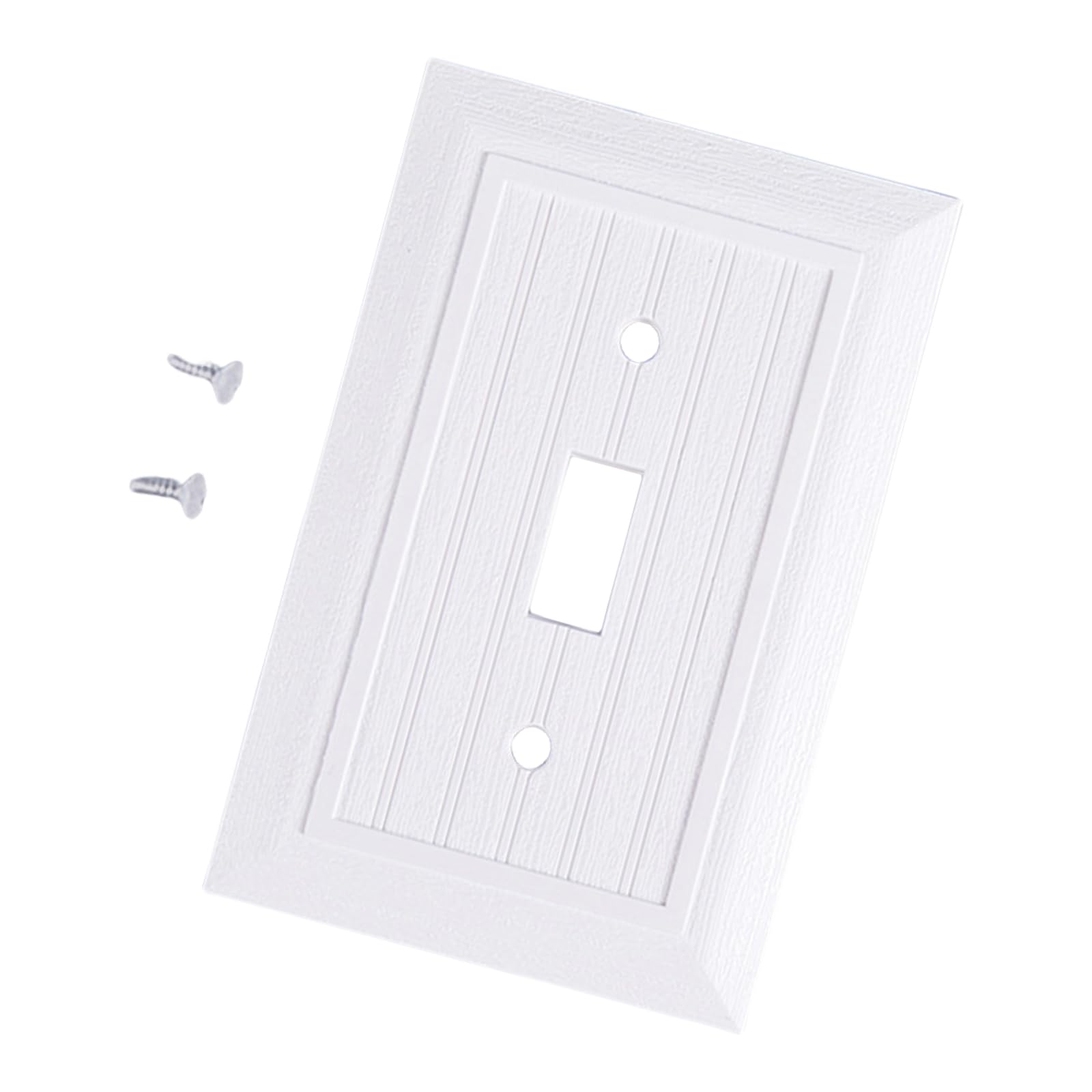 Ywluuoo White 3 Electrical Outlet Covers Plates Switches Plates Receptacle Faceplate Electric Socket Plug Faceplates