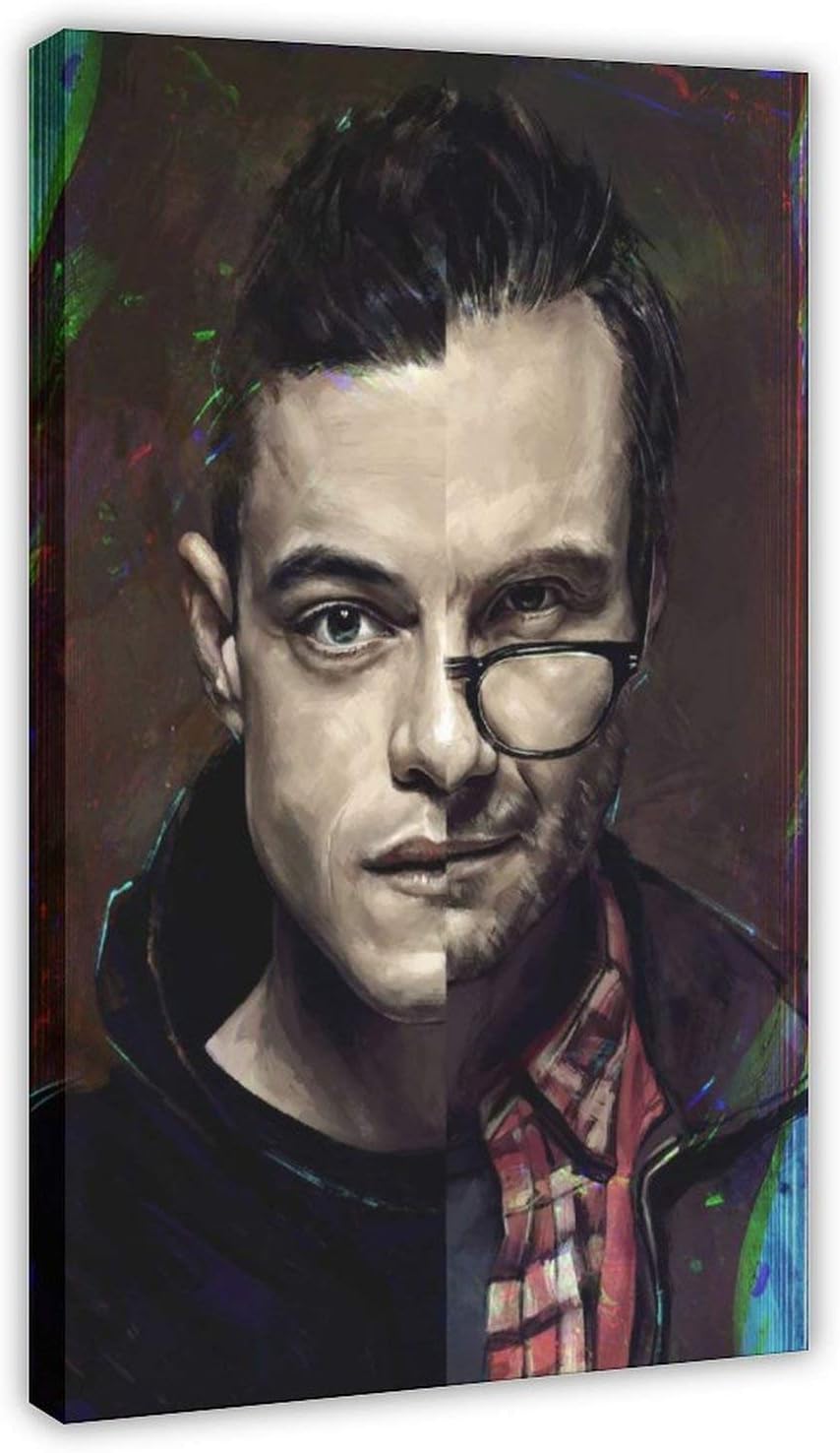 INGGA Movie Poster Mr Robot 3 Canvas Poster Wall Art Decor Print Picture Paintings for Living Room Bedroom Decoration Frame:20×30inch(50×75cm)