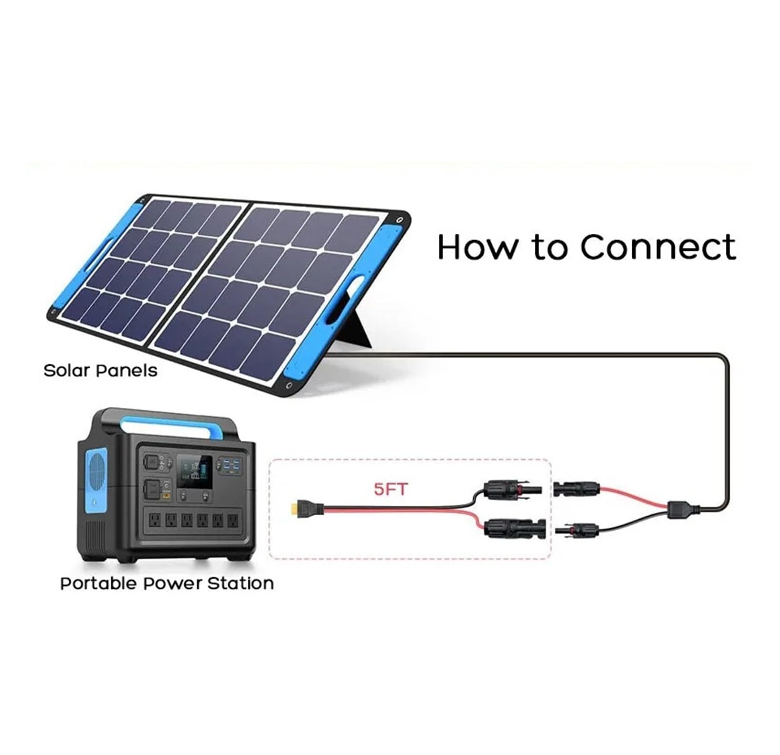 Kabel solarny 3 m 1,5 m, przyłącze do panelu słonecznego 12AWG na XT60 kabel adaptera do generatorów solarnych (3 m 10 stóp)