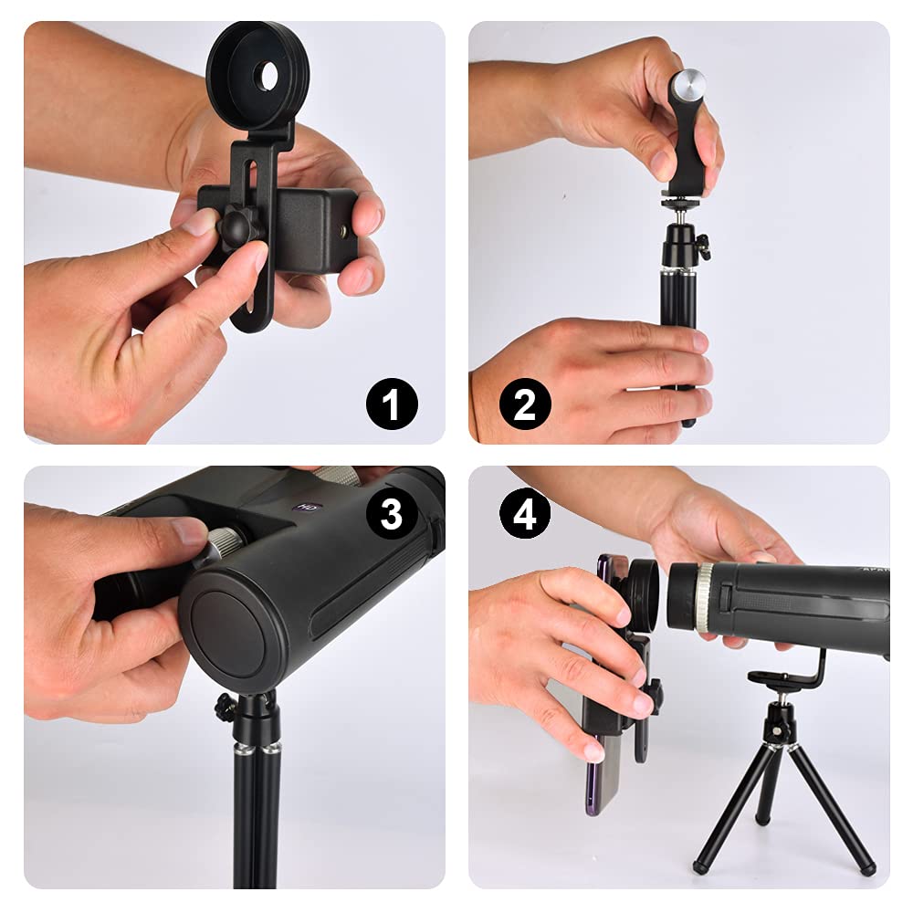 12x42 High Power Binoculars For Adults, 12x42 Compact Binoculars With BAK4 Prism, FMC Lens, Fogproof And Waterproof, Great For Bird Watching Travel Stargazing Hunting With Case And Strap (1 - View #9