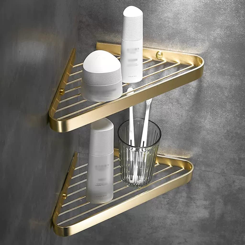 Corner Shower Caddy Stand 2 Pack Rustproof Shower Organizer Drill-Free Quick-Dry Shower Shelf for Inside Shower with Large