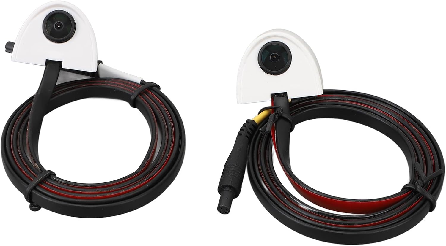BROLEO Car Blind Spot Camera 80 Degree Wide Angle Left Right Tape Mount Side Mount Rear View Camera for Car Surveillance System (White), BROLEOmers2p4a6w-11