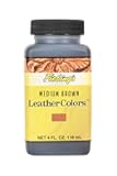 Fiebing's LeatherColors 4oz Medium Brown - Water Based penetrating & Permanent Leather dye