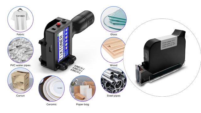 Supply One Inch 25.4mm Solvent Based Ink Cartridge For Handheld Inkjet - View #10